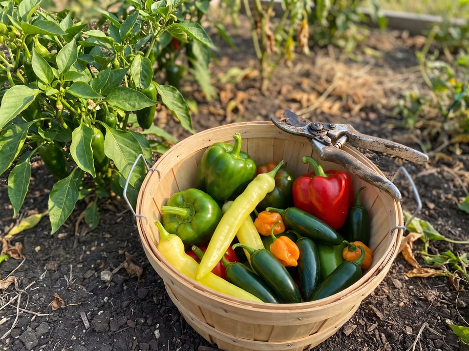 When to harvest peppers: bell, banana, jalapeño and hot types