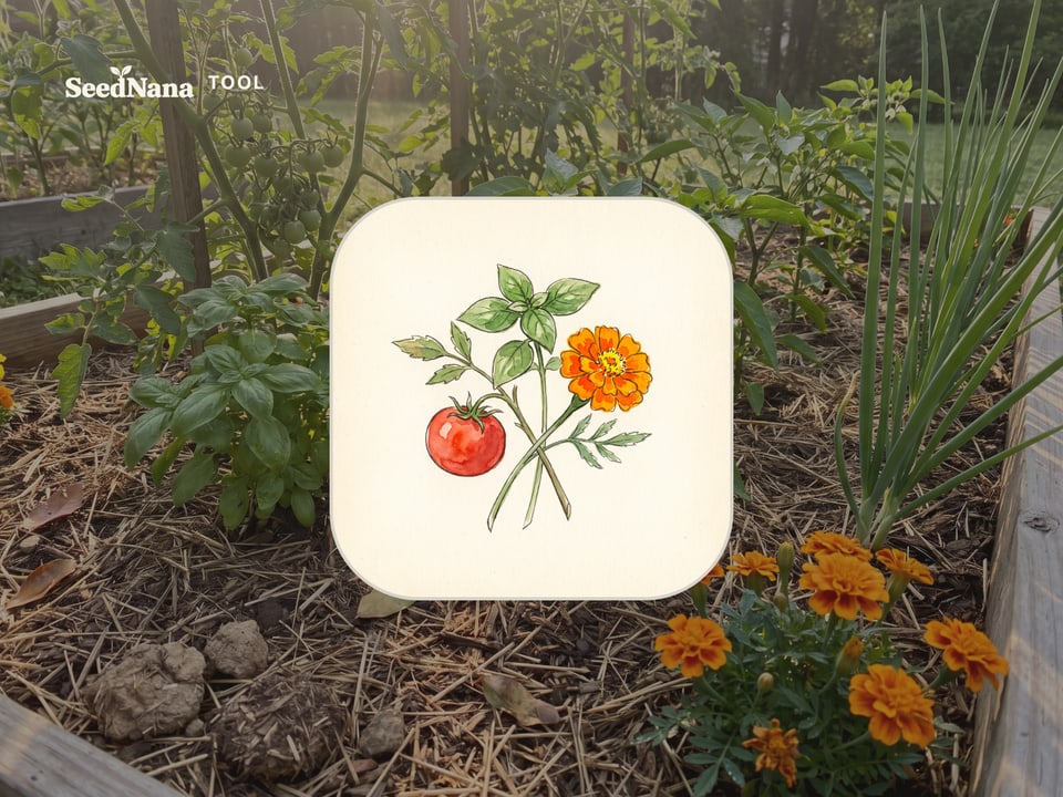 Cover illustration for the Companion planting chart tool