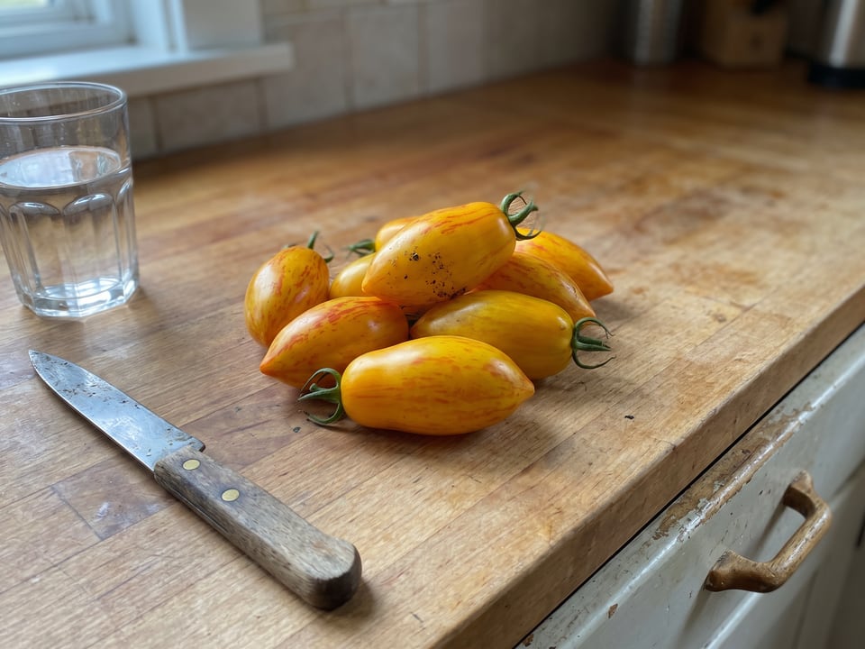 Freshly picked Blush tomatoes