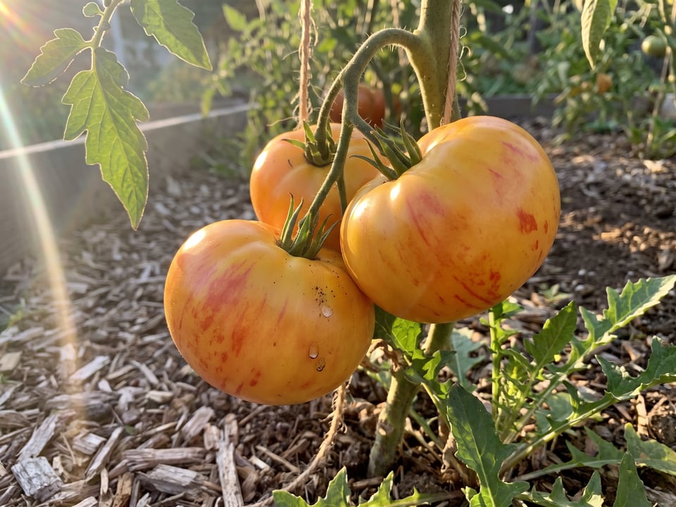 A truss of Gold Medal tomatoes