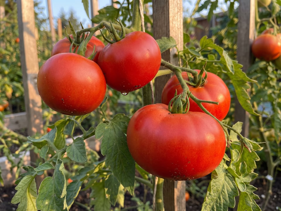 A truss of Siletz tomatoes